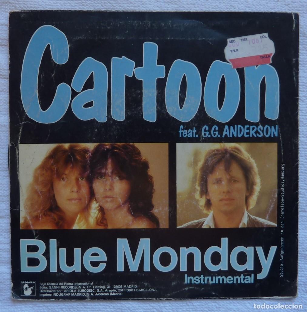 Discos de vinilo: CARTOON // BLUE MONDAY // 1985 // SINGLE - Foto 2