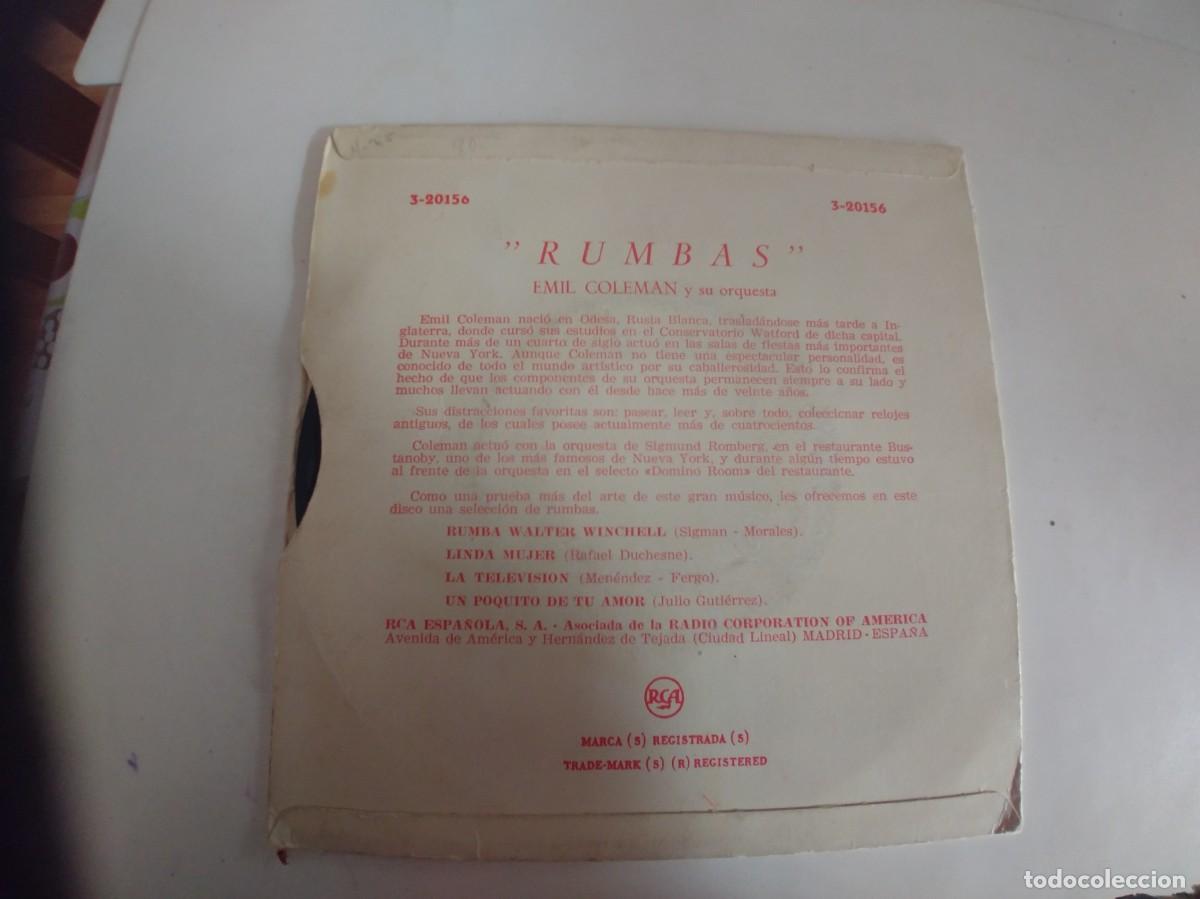 Discos de vinilo: EMIL COLEMAN-EP RUMBAS - Foto 2