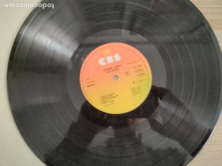 Discos de vinilo: Leonard Cohen &lrm;&ndash; Live Songs 1973,cbs - Foto 3