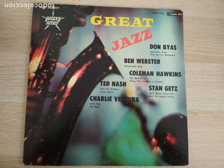 Discos de vinilo: Great Jazz, 1958,edicion USA, - Foto 2