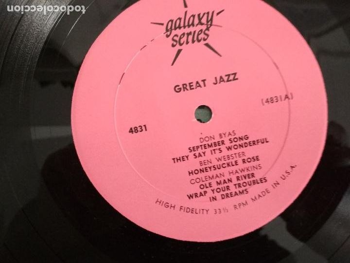 Discos de vinilo: Great Jazz, 1958,edicion USA, - Foto 4