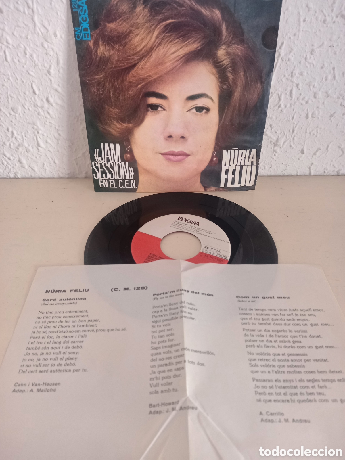 Discos de vinilo: NURIA FELIU. Jam Session en el CEN. Edigsa - Foto 1