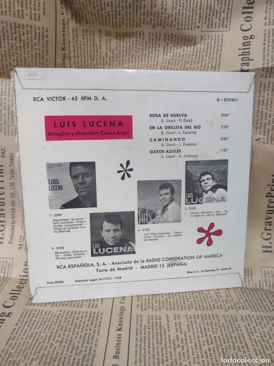 Discos de vinilo: Luis Lucena &ndash; Rosa De Huelva - Foto 2