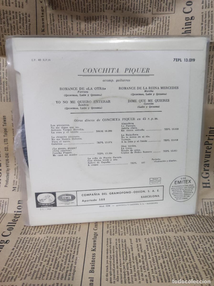 Discos de vinilo: Conchita Piquer &ndash; Romance De La Otra - Foto 2