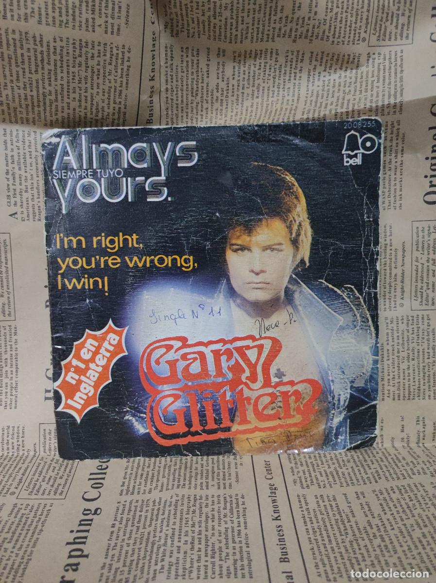 Discos de vinilo: ALWAYS YOURS IM RIGHT GARY GLITTER - Foto 1