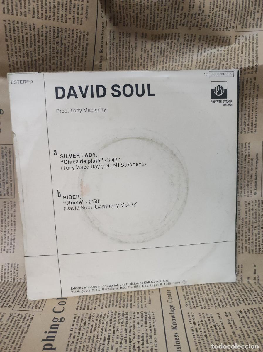 Discos de vinilo: David Soul &ndash; Chica De Plata = Silver Lady - Foto 2