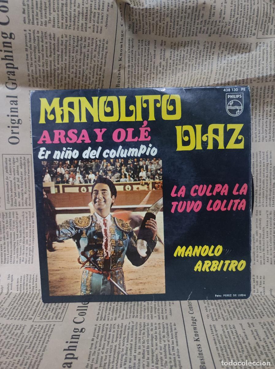 Discos de vinilo: Manolito Diaz &ndash; Arsa Y Ol&eacute; - Foto 1