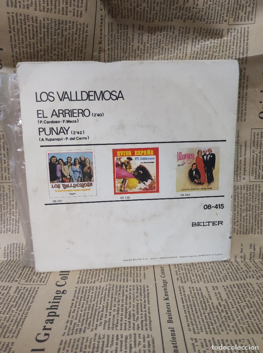 Discos de vinilo: Los Valldemosa &ndash; El Arriero / Punay - Foto 2