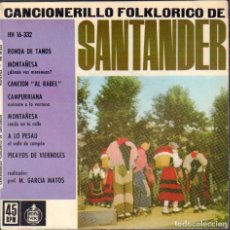 Dischi in vinile: CANCIONERILLO FOLKLORICO DE SANTANDER / EP HISPAVOX 1962 / BUEN ESTADO RF-6946