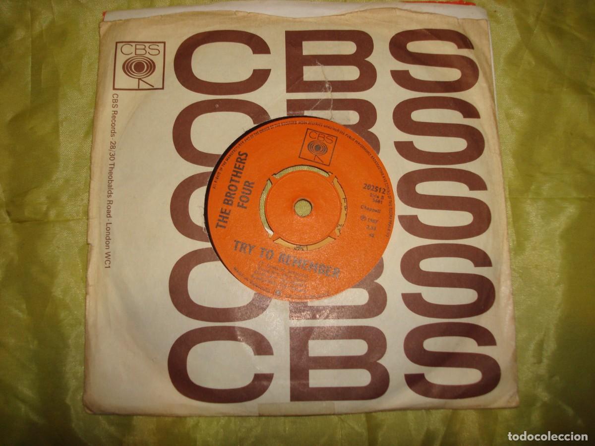 Discos de vinilo: THE BROTHERS FOUR. CHANGES / TRY TO REMEMBER. CBS, 1967 - Foto 1