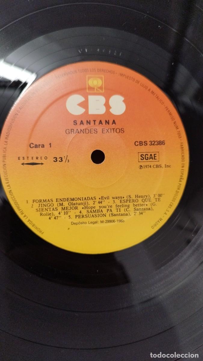 Discos de vinilo: Santana &ndash; Grandes Exitos.Vinill Lp - Foto 4