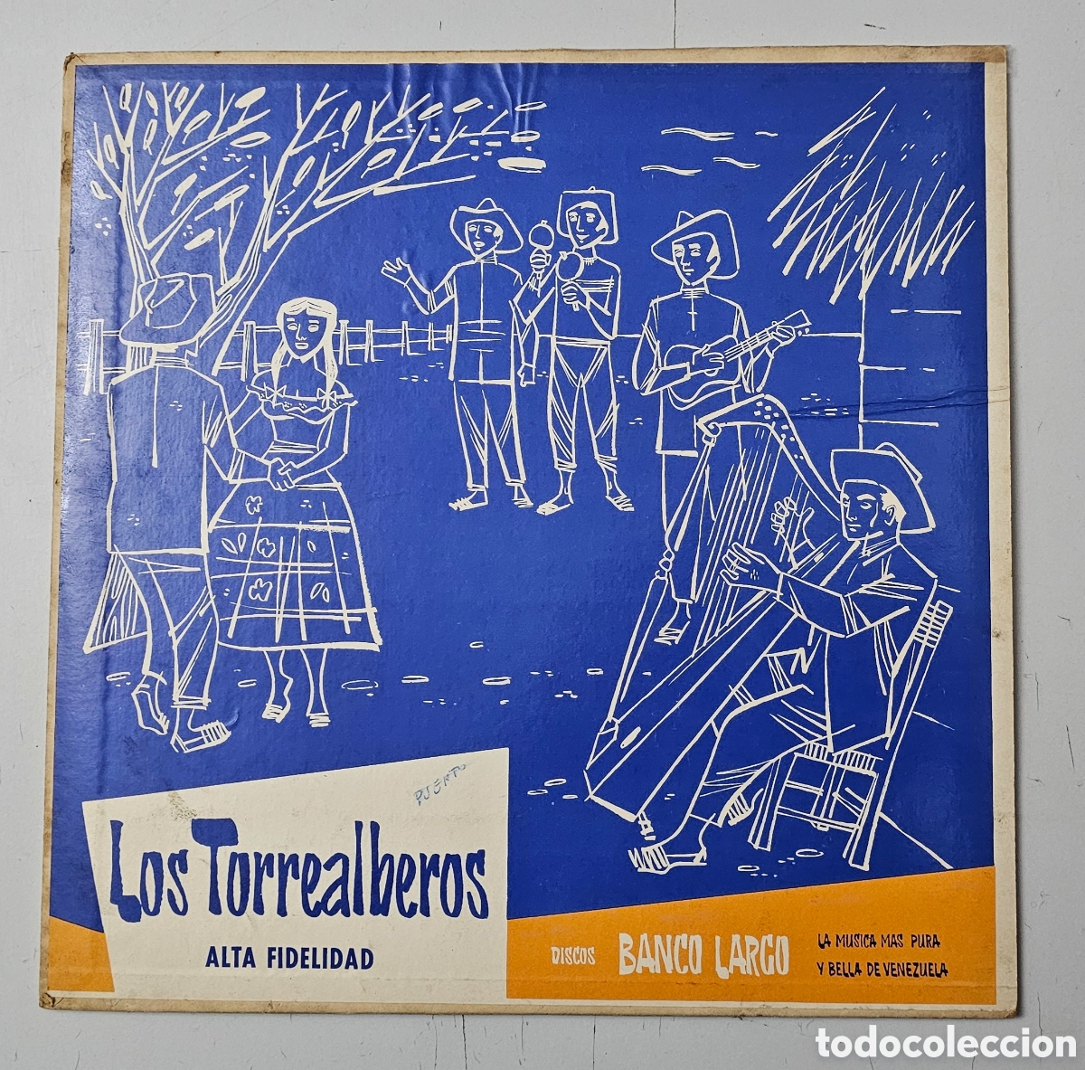 Disques de vinyle: LP 10&rdquo; LOS TORREALBEROS (Venezuela - Blanco Largo - 1955) Latin Joropo SOLO PORTADA