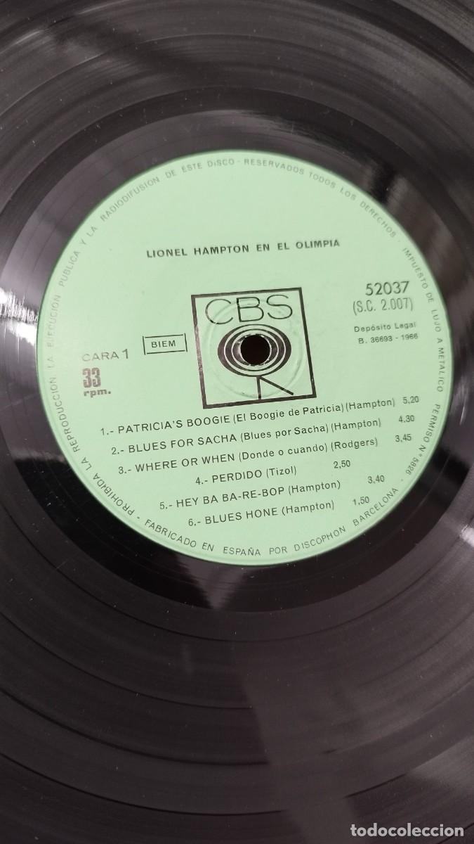 Discos de vinilo: Lionel Hampton,a lolympia.Vinilo Lp Jazz - Foto 2