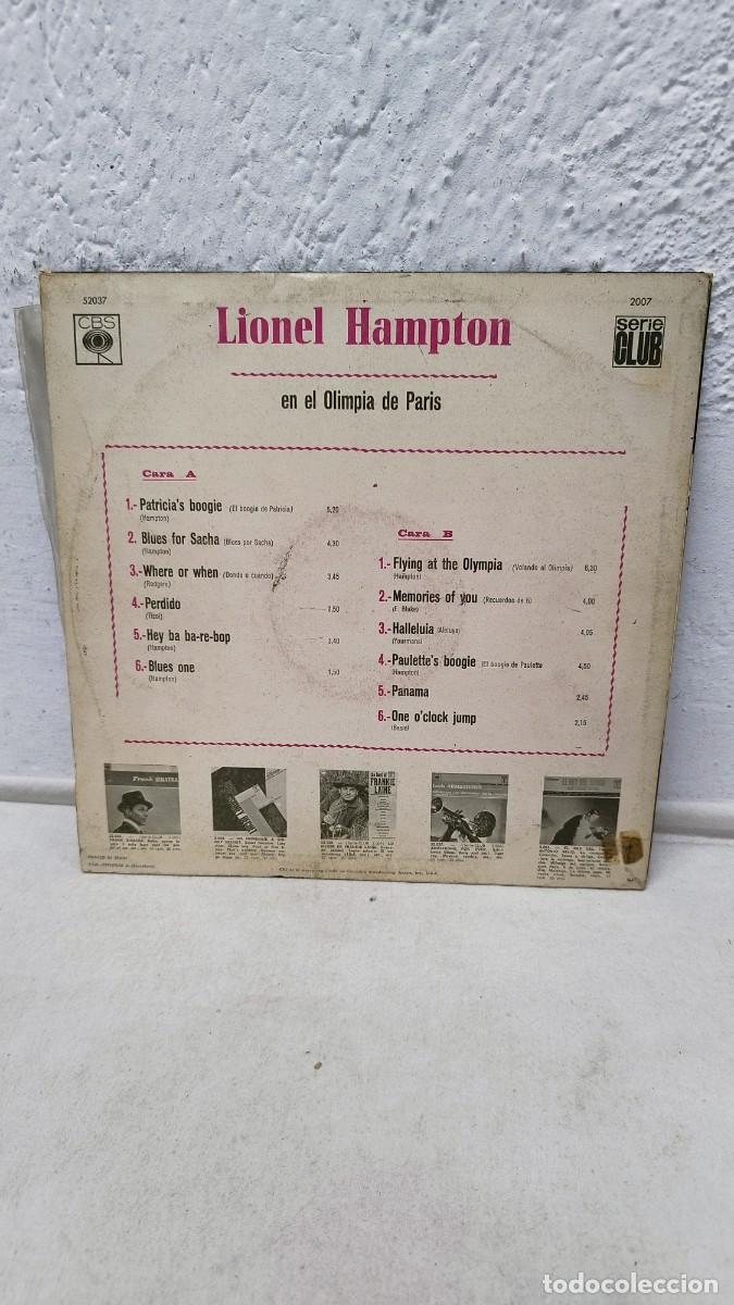 Discos de vinilo: Lionel Hampton,a lolympia.Vinilo Lp Jazz - Foto 3