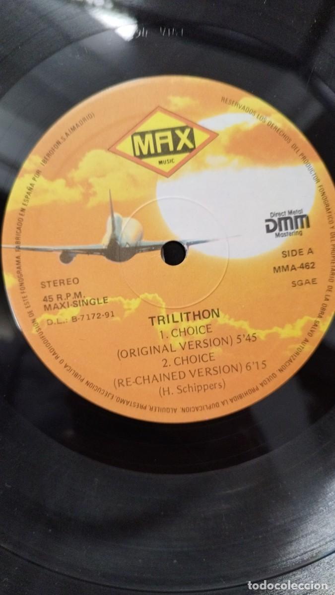 Discos de vinilo: Trilithon &ndash; Choice.Hardcore Tachno, Maxi Single a&ntilde;o 1991 - Foto 2