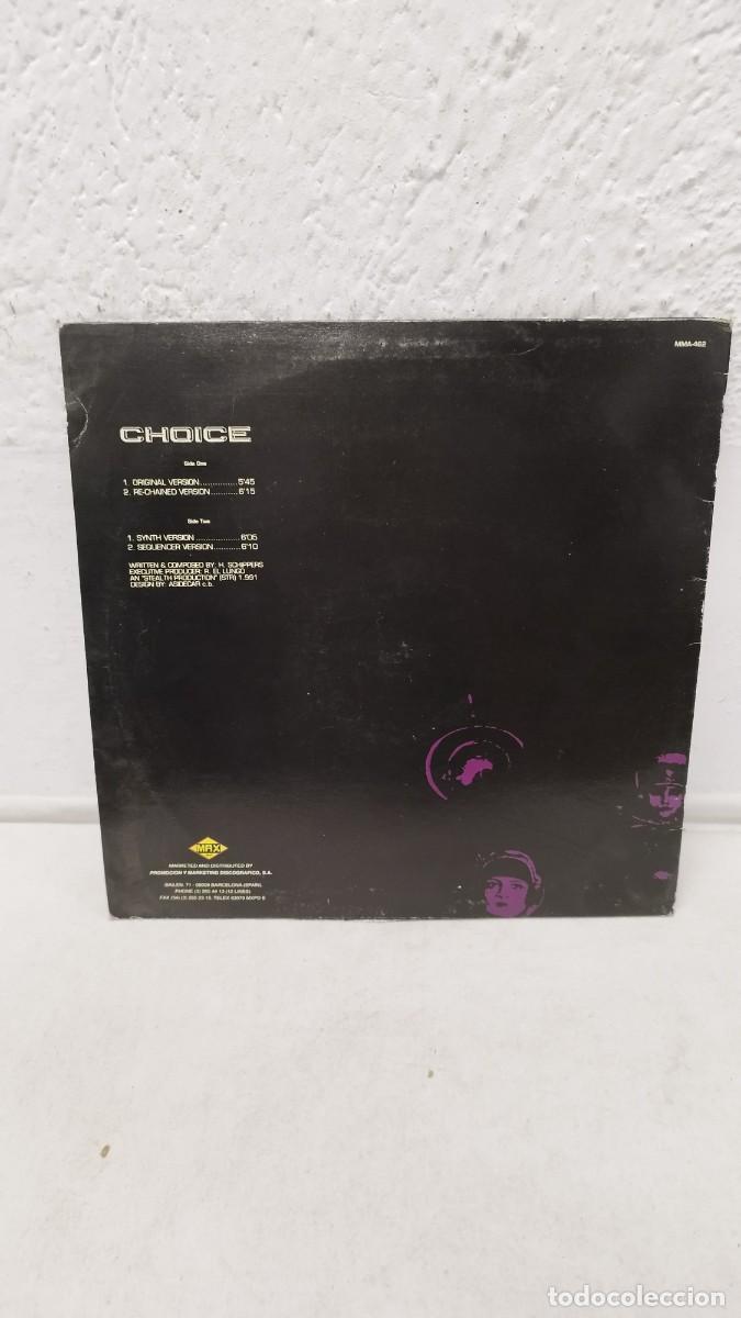Discos de vinilo: Trilithon &ndash; Choice.Hardcore Tachno, Maxi Single a&ntilde;o 1991 - Foto 4