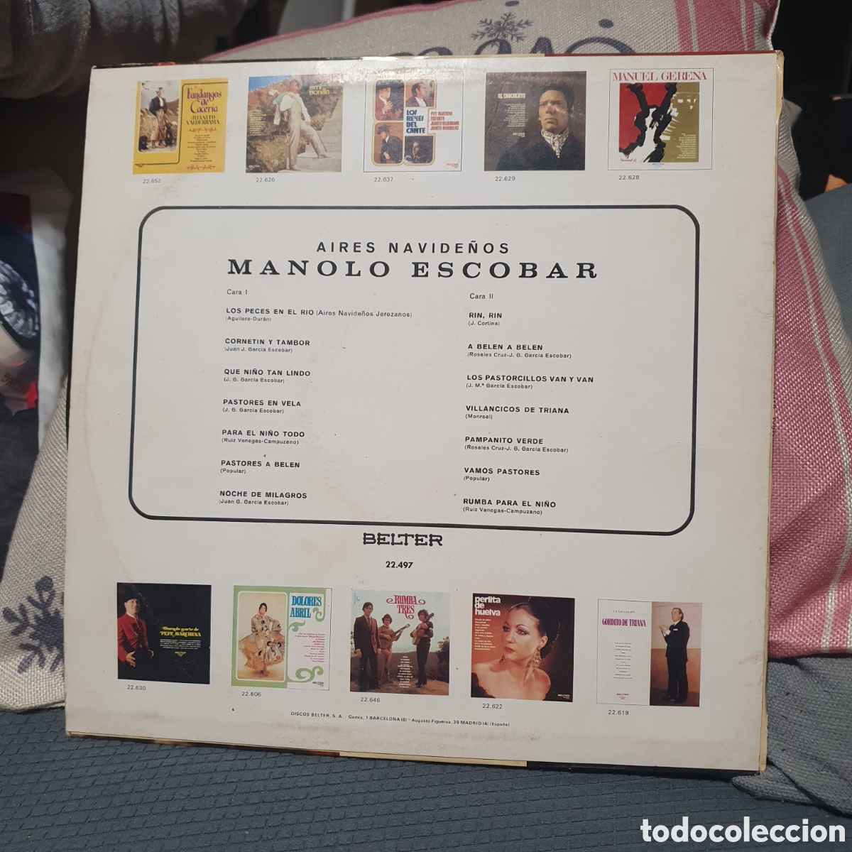 Discos de vinilo: Manolo Escobar - Aires Navide&ntilde;os - Foto 2