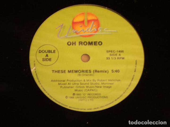 Discos de vinilo: Oh Romeo &ndash; These Memories (REMIX) - Foto 1