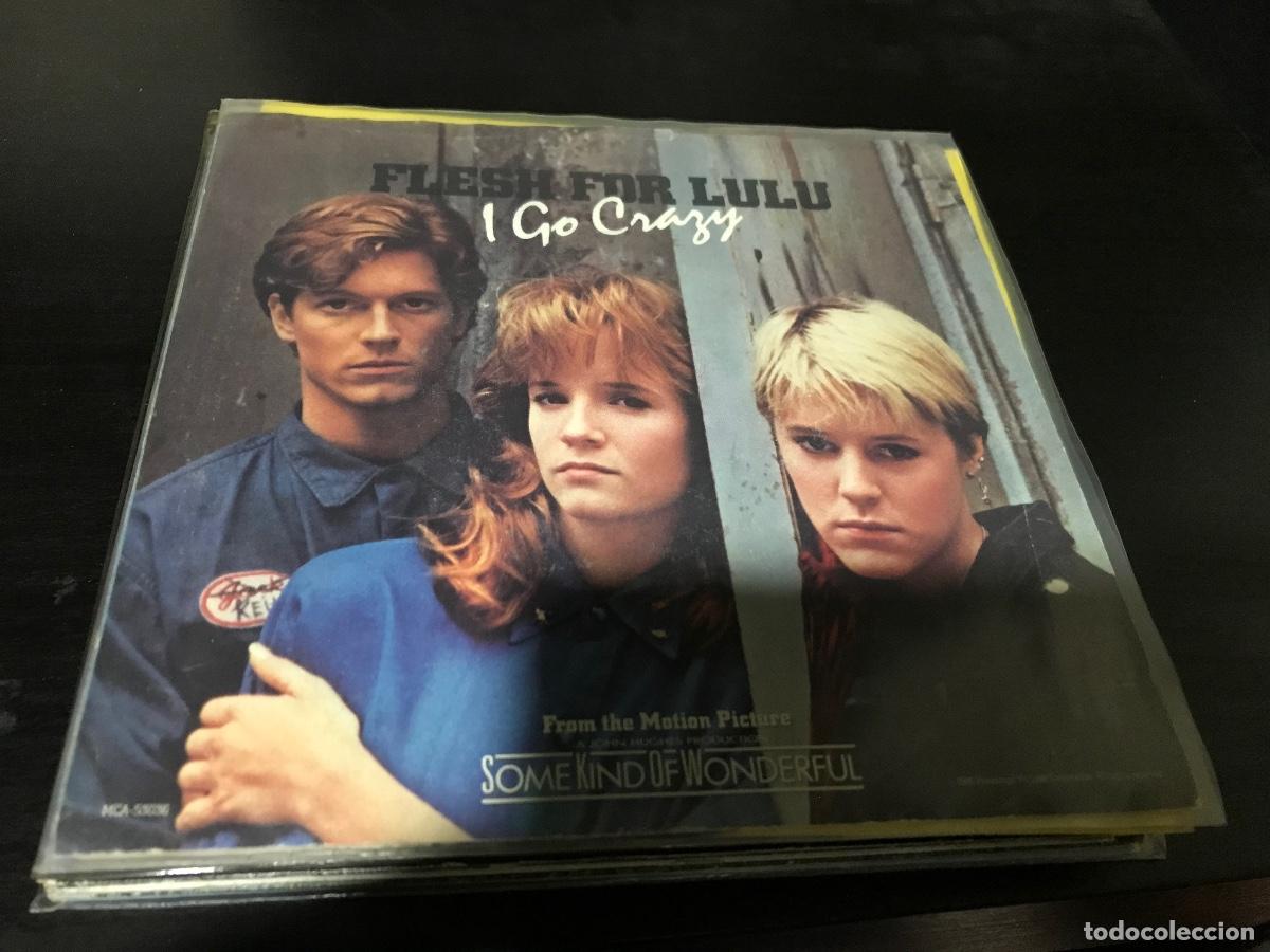 Disques de vinyle: FLESH FOR LULU / APARTMENTS - I GO CRAZY / THE SHYEST TIME - 7&rdquo; SINGLE USA PROMOCIONAL BANDA SONORA