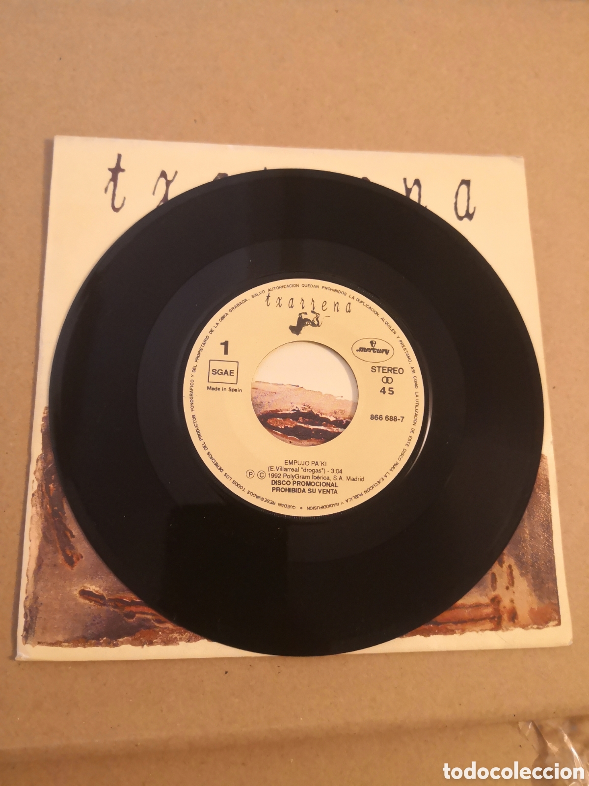 Discos de vinilo: TXARRENA  EMPUJO PA&acute;KI   PROMO - Foto 3