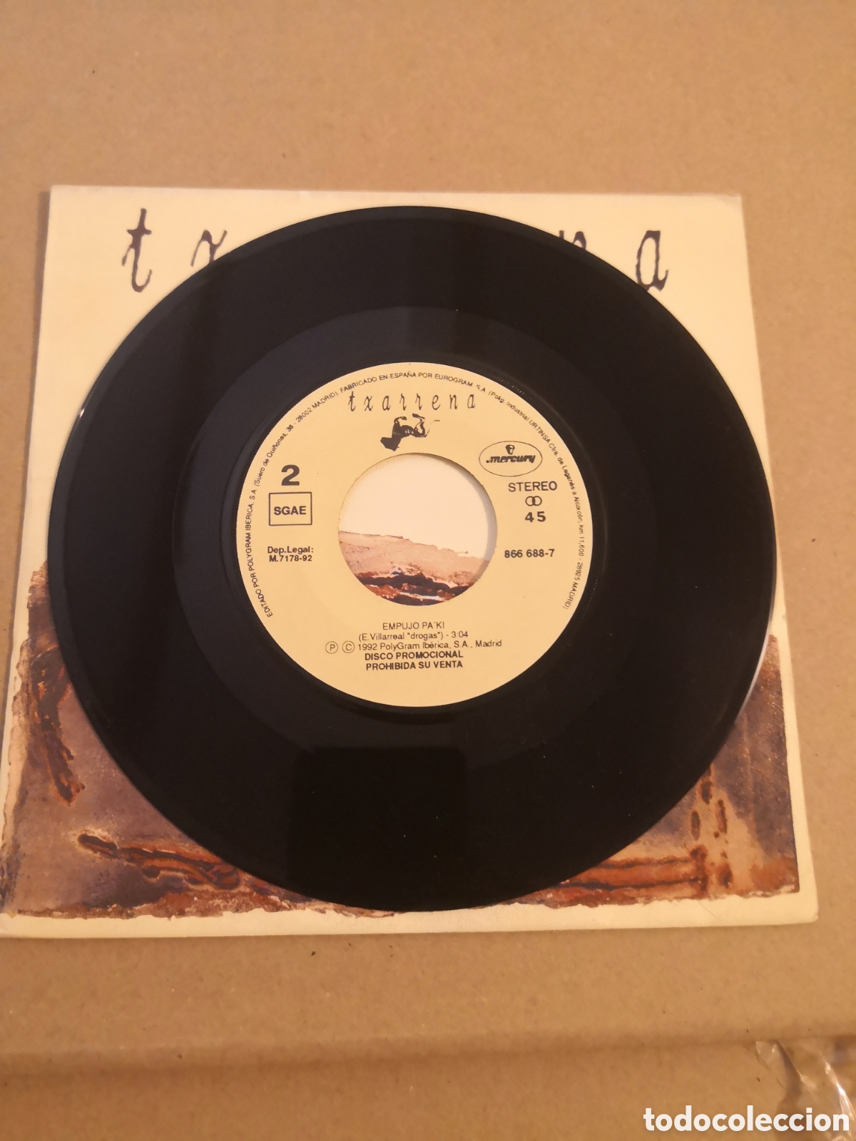 Discos de vinilo: TXARRENA  EMPUJO PA&acute;KI   PROMO - Foto 4