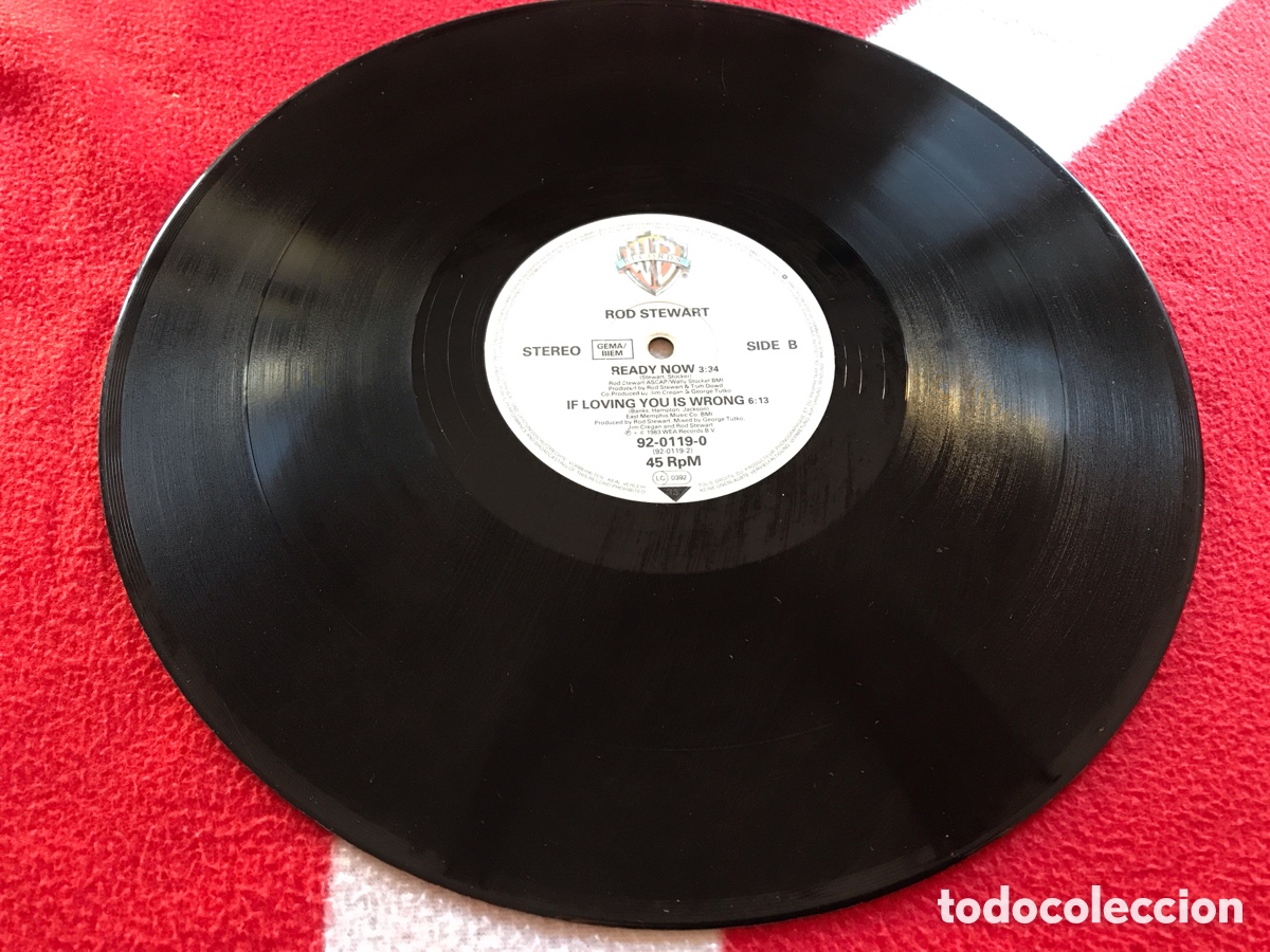 Discos de vinilo: Maxi Single Rod Stewart &ndash; Baby Jane - Foto 3