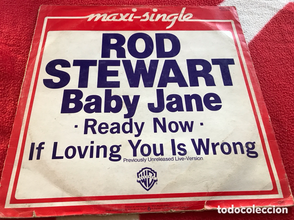 Discos de vinilo: Maxi Single Rod Stewart &ndash; Baby Jane - Foto 4