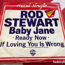 Discos de vinilo: MAXI SINGLE ROD STEWART – BABY JANE