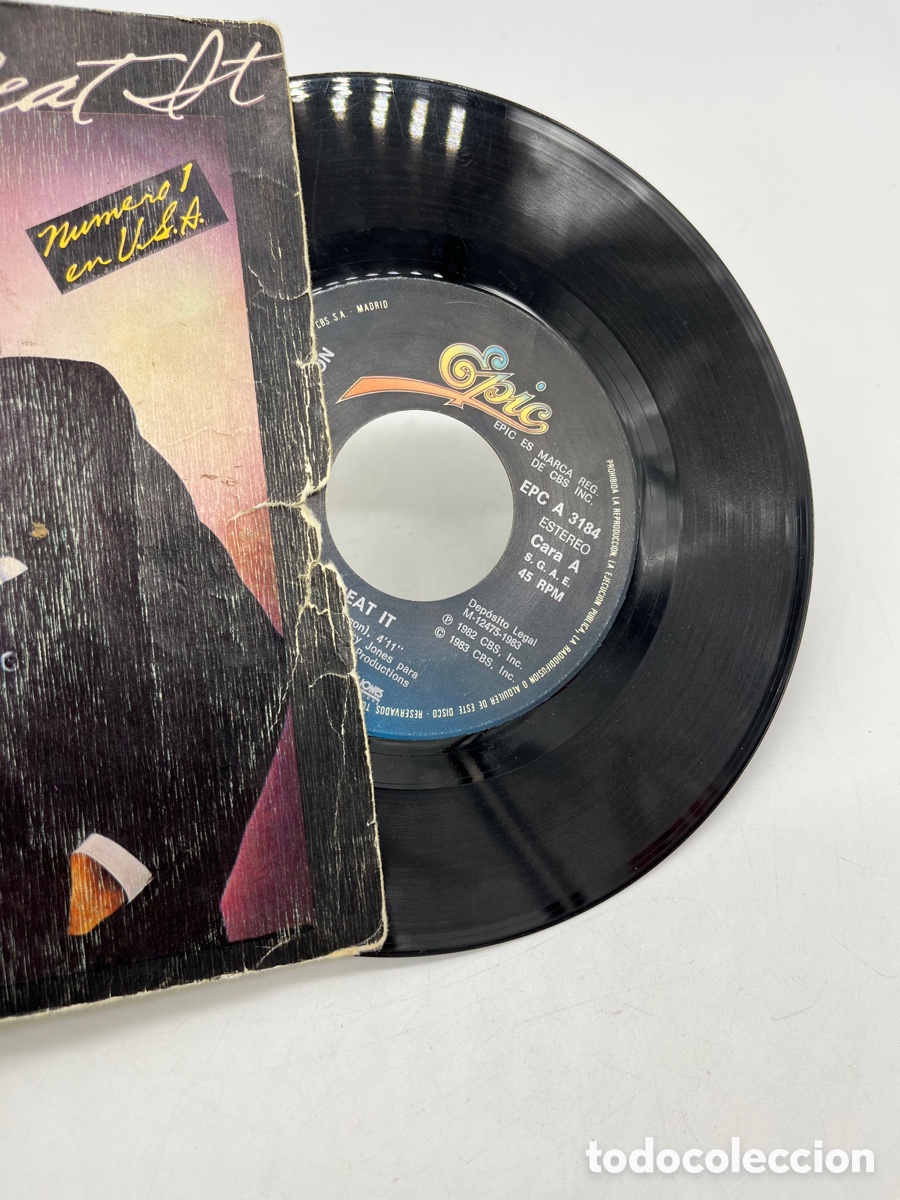 Discos de vinilo: Michael Jackson &ndash; Beat It Single 1983 - Foto 3
