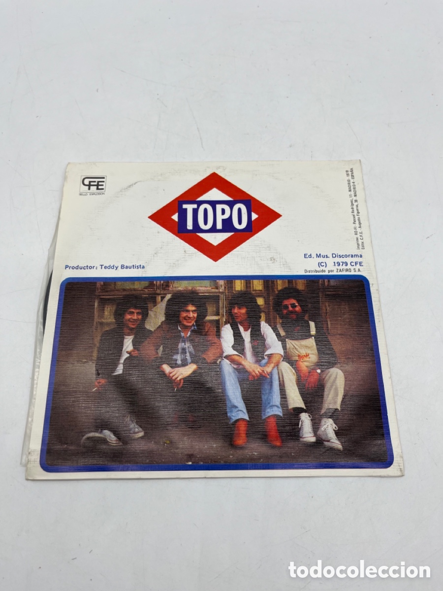 Discos de vinilo: Topo single mis amigos donde estar&aacute;n 1978 - Foto 2