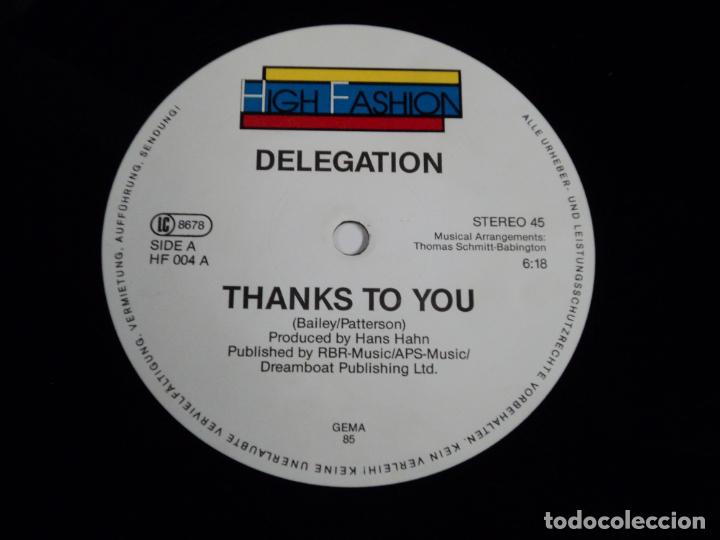 Discos de vinilo: DELEGATION - THANKS TO YOU - Foto 3