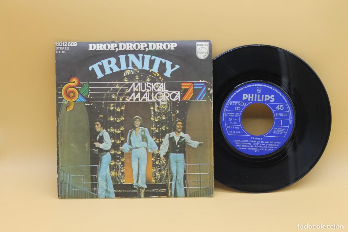 Discos de vinilo: TRINITY DROP DROP DROP SINGLE MADE IN SPAIN 1977 - Foto 1