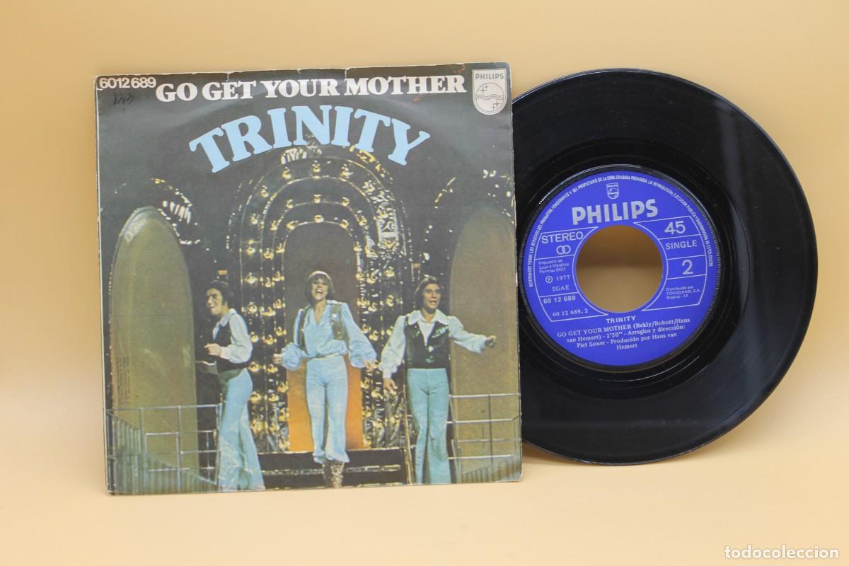 Discos de vinilo: TRINITY DROP DROP DROP SINGLE MADE IN SPAIN 1977 - Foto 2