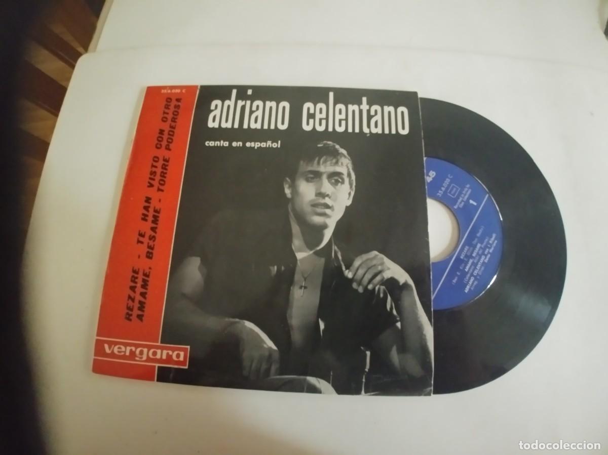 Discos de vinilo: ADRIANO CELENTANO-EP REZARE +3-EN ESPA&Ntilde;OL - Foto 1