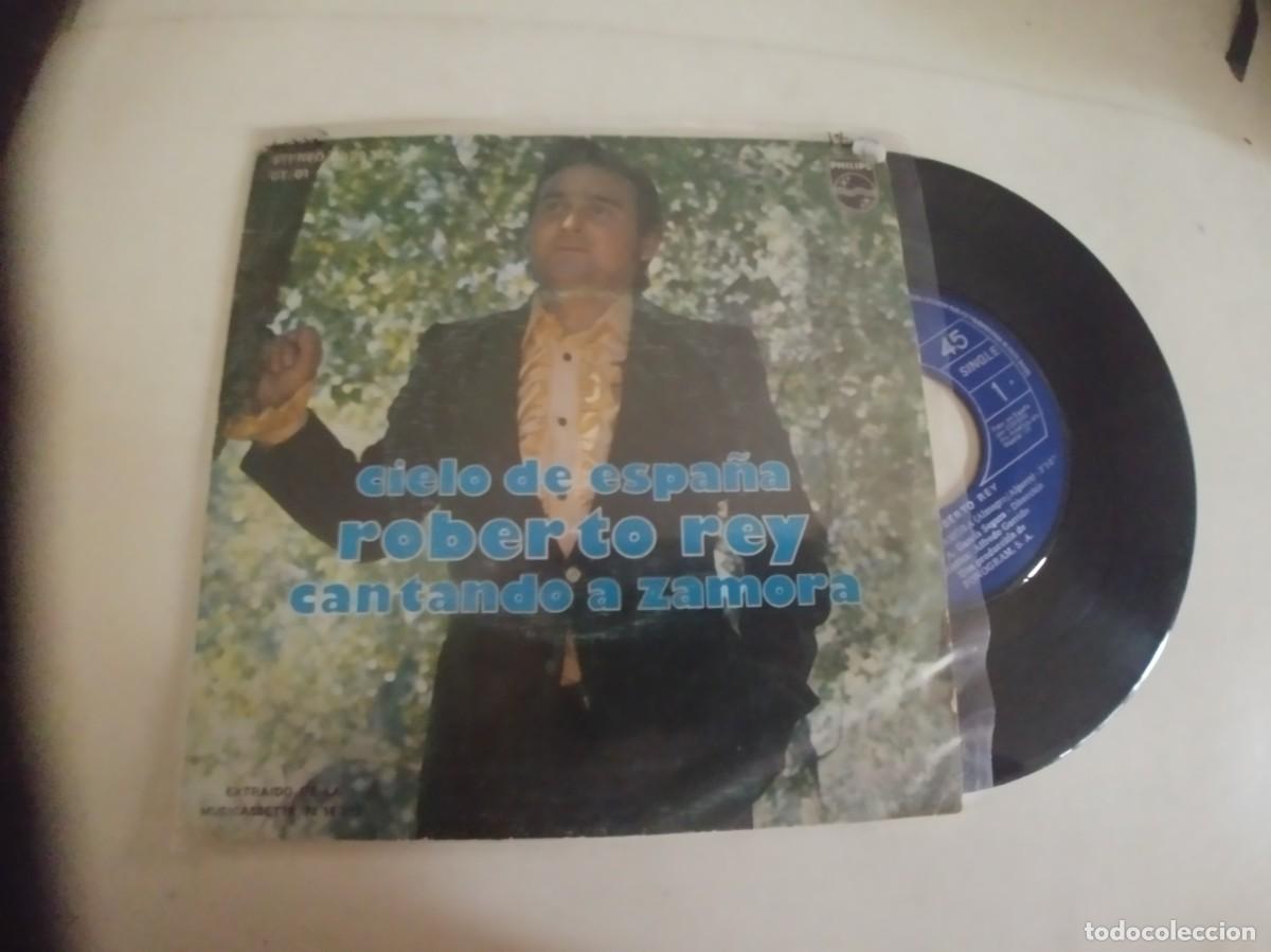 Discos de vinilo: ROBERTO REY-SINGLE CIELO DE ESPA&Ntilde;A - Foto 1