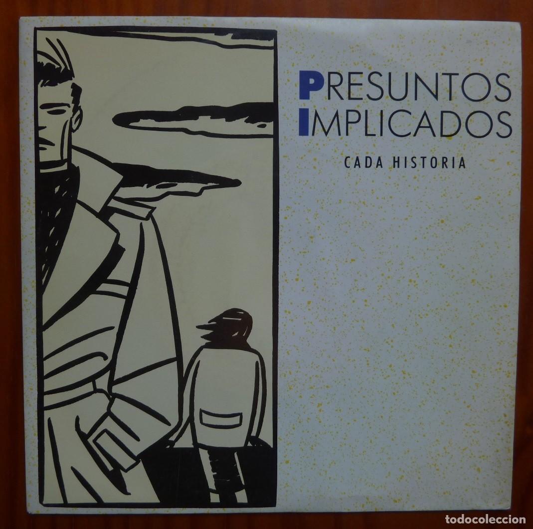 Discos de vinilo: PRESUNTOS IMPLICADOS // CADA HISTORIA // 1989 // SINGLE - Foto 1