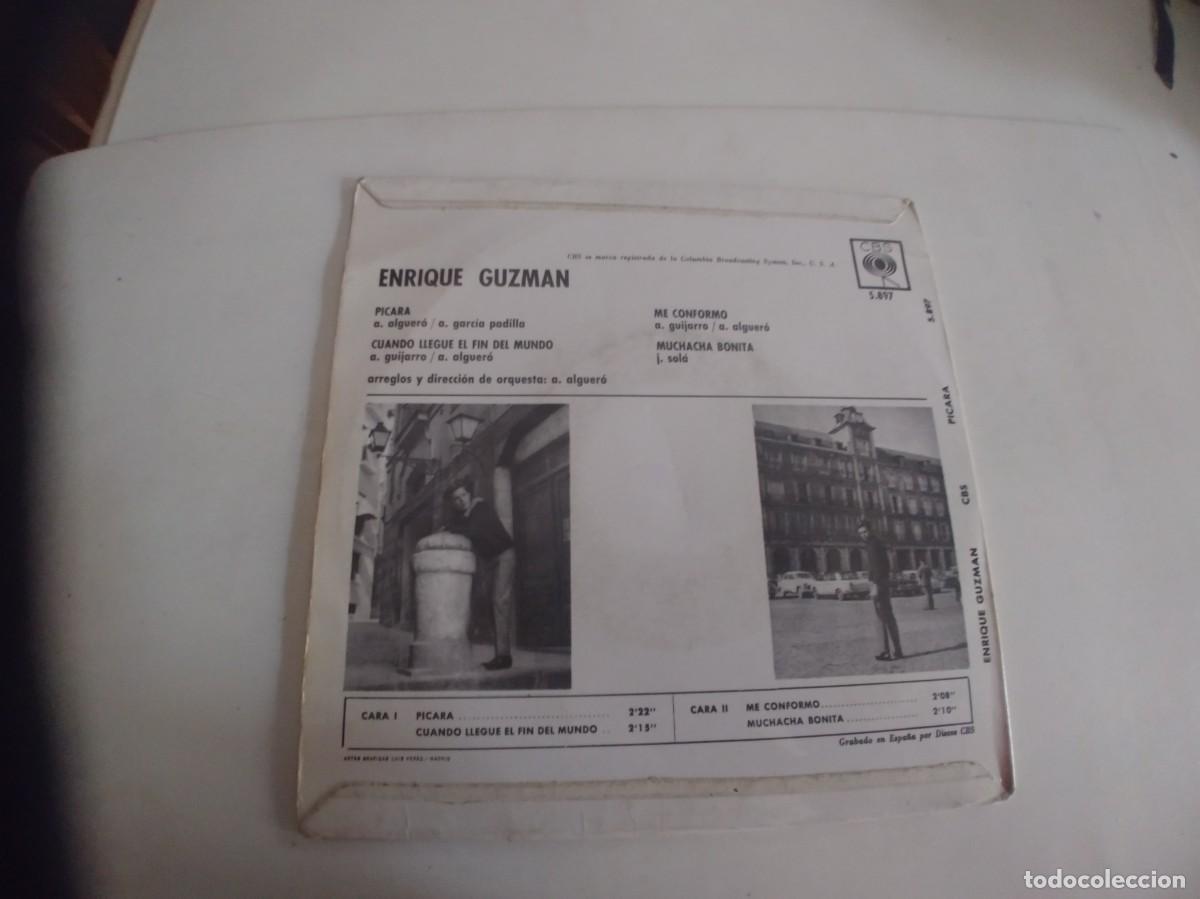 Discos de vinilo: ENRIQUE GUZMAN-EP PICARA +3 - Foto 2