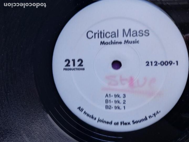 Discos de vinilo: Critical Mass &lrm;&ndash; Vol. 2 - MAXI SINGLE 212 1996 - ELECTRONICA TECHNO - Foto 1