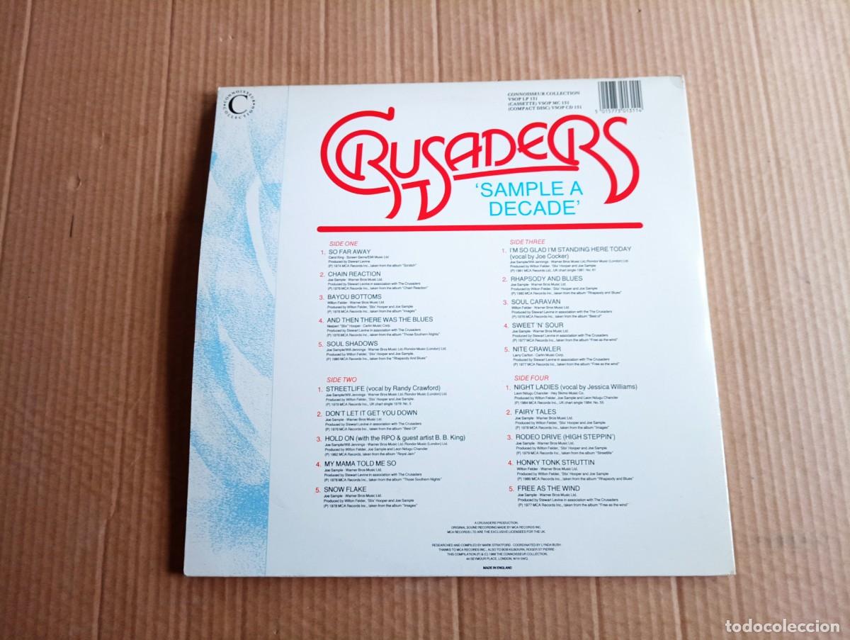 Discos de vinilo: CRUSADERS - SAMPLE A DECADE DOBLE LP 1988 EDICION INGLESA - Foto 6