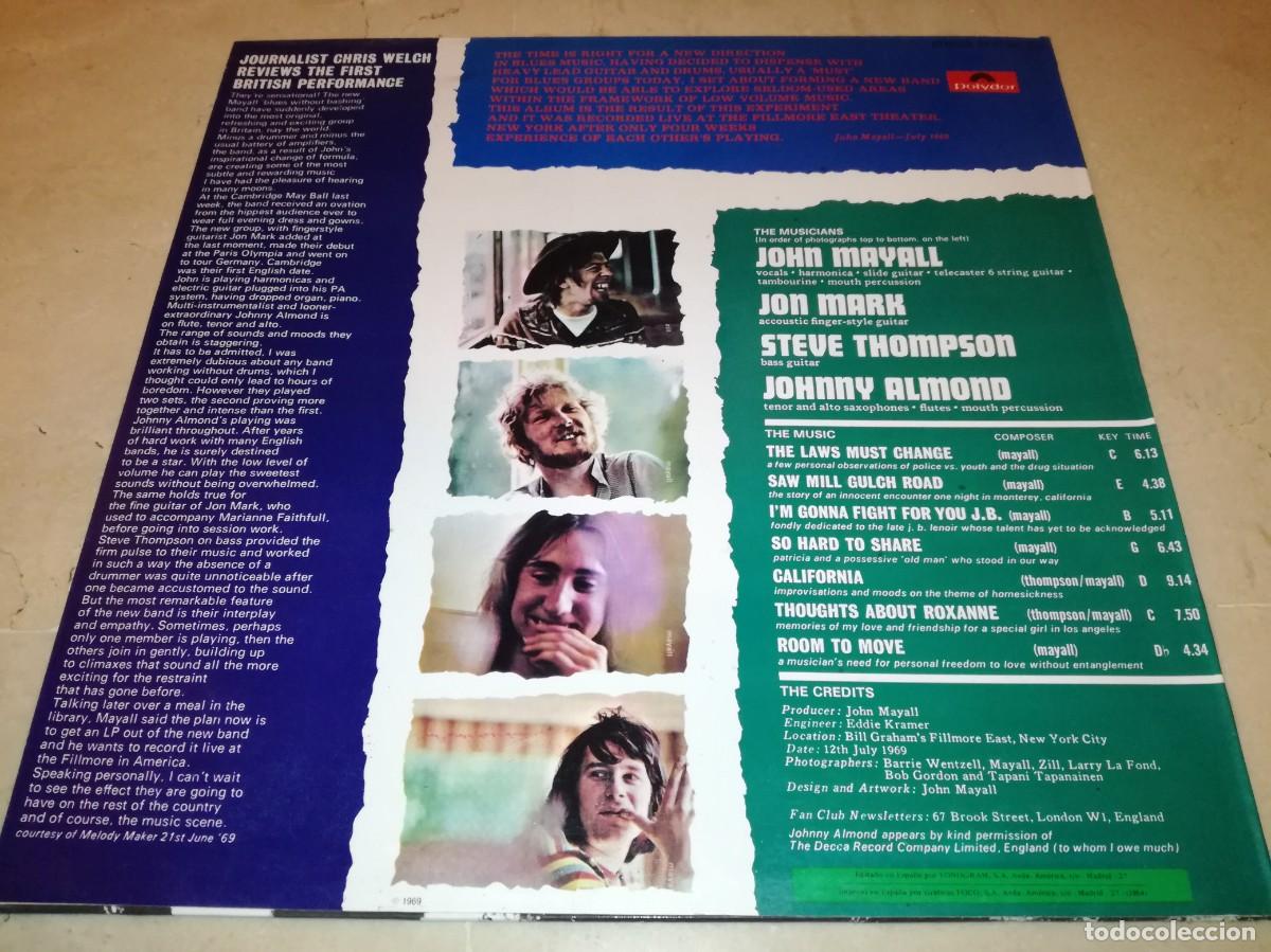 Discos de vinilo: JOHN MAYALL-THE TURNING POINT-EDICION ESPA&Ntilde;OLA - Foto 2