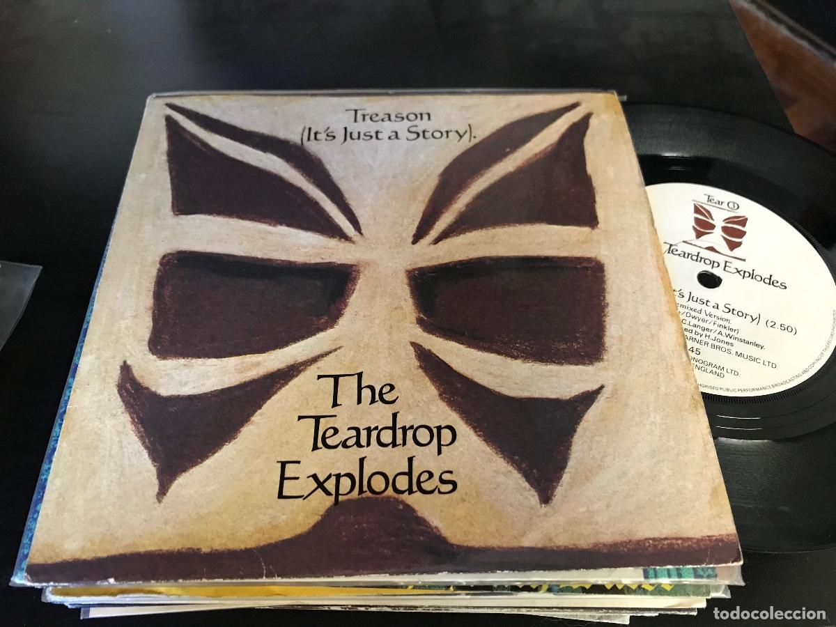 Discos de vinilo: TEARDROP EXPLODES - TREASON 7&rdquo; SINGLE UK 1981 MERCURY - NEW WAVE POST PUNK - Foto 1
