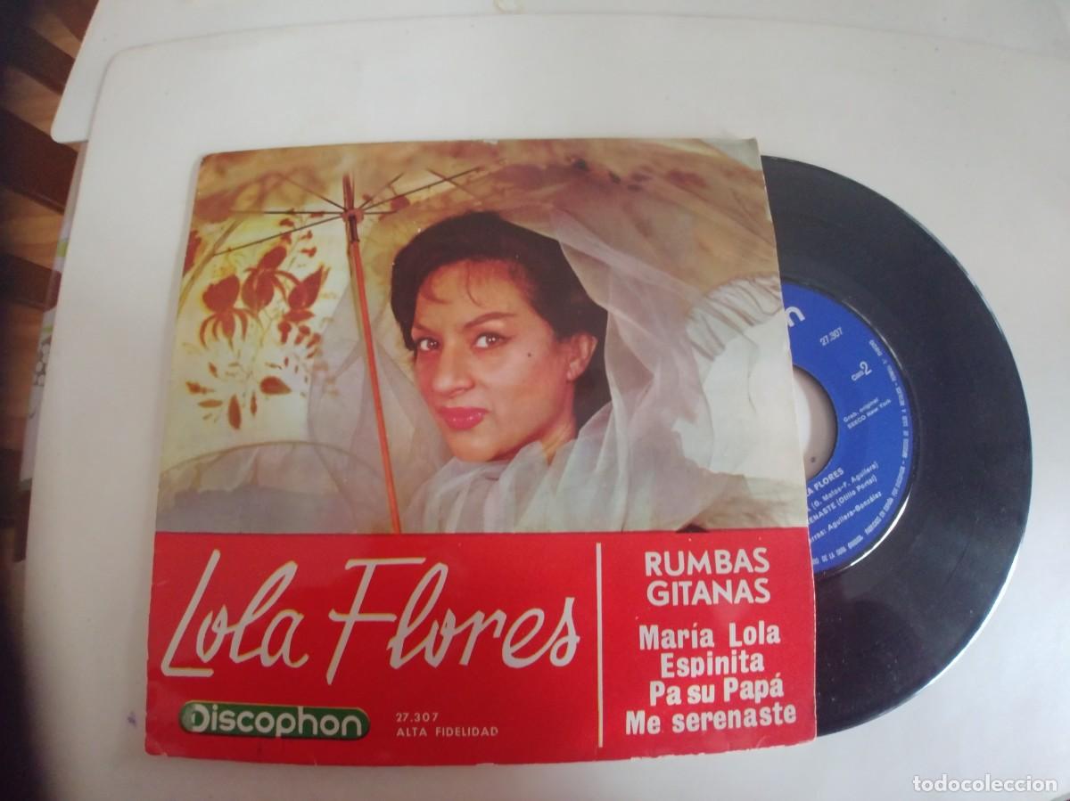 Discos de vinilo: LOLA FLORES-EP RUMBAS GITANAS - Foto 1