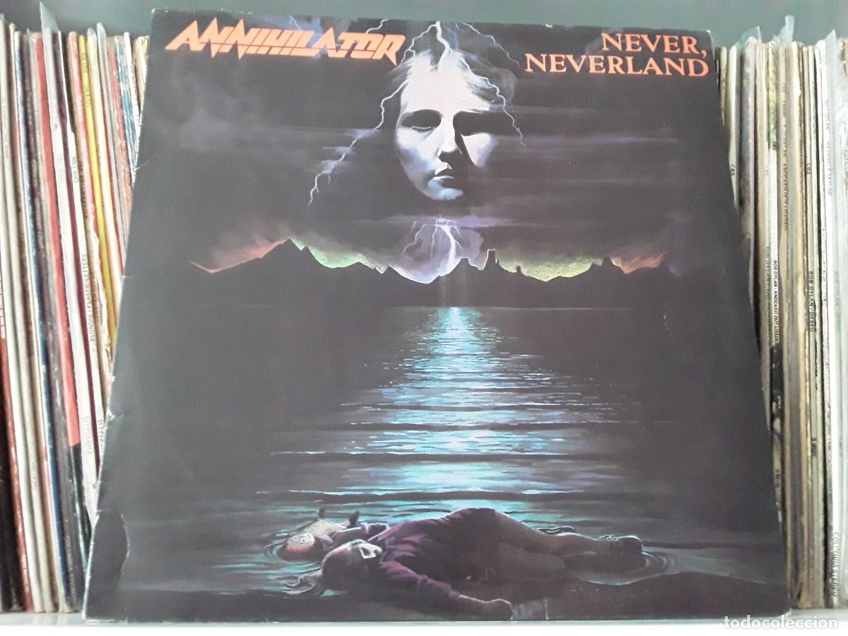 Discos de vinilo: Annihilator &lrm;&ndash; Never, Neverland - lp edic. brasil 1990 - Foto 1