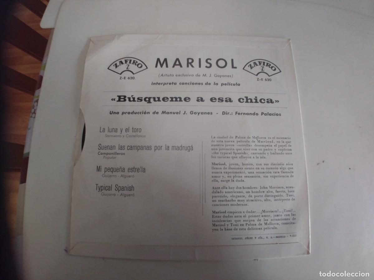 Discos de vinilo: MARISOL-EP LA LUNA Y EL TORO +3 - Foto 2