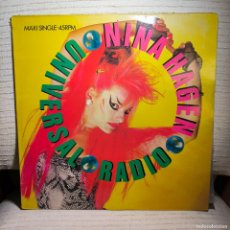 Discos de vinilo: NINA HAGEN UNIVERSAL RADIO VINILO 12 INCH MAXI 33 RPM SINGLE 1985-CBS ESPAÑA VG