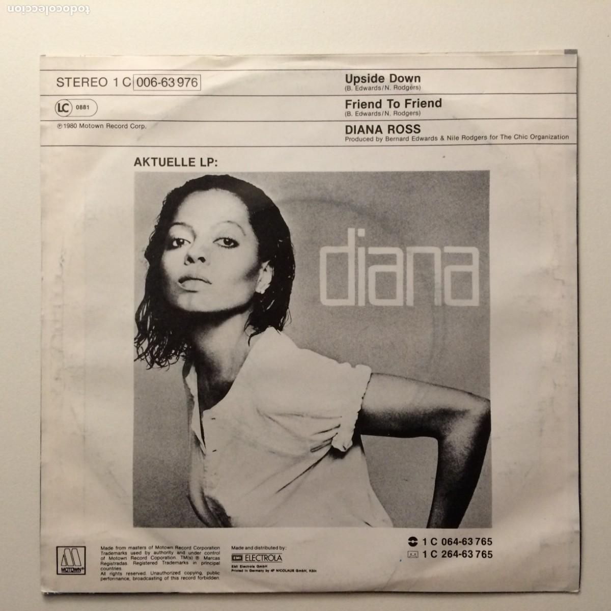 Discos de vinilo: Diana Ross &lrm;&ndash; Upside Down - Foto 2