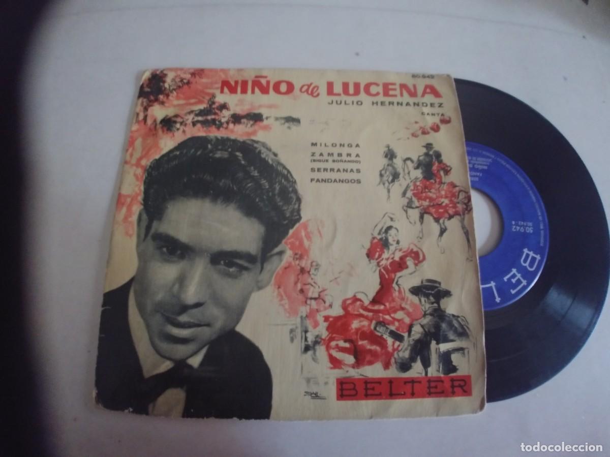 Discos de vinilo: NI&Ntilde;O DE LUCENA-EP MILONGA +3 - Foto 1
