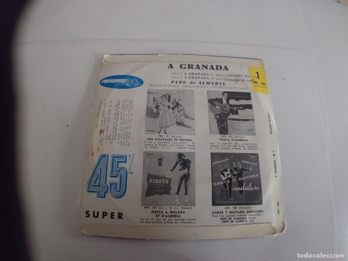 Discos de vinilo: PEPE DE ALMERIA-EP A GRANADA - Foto 2