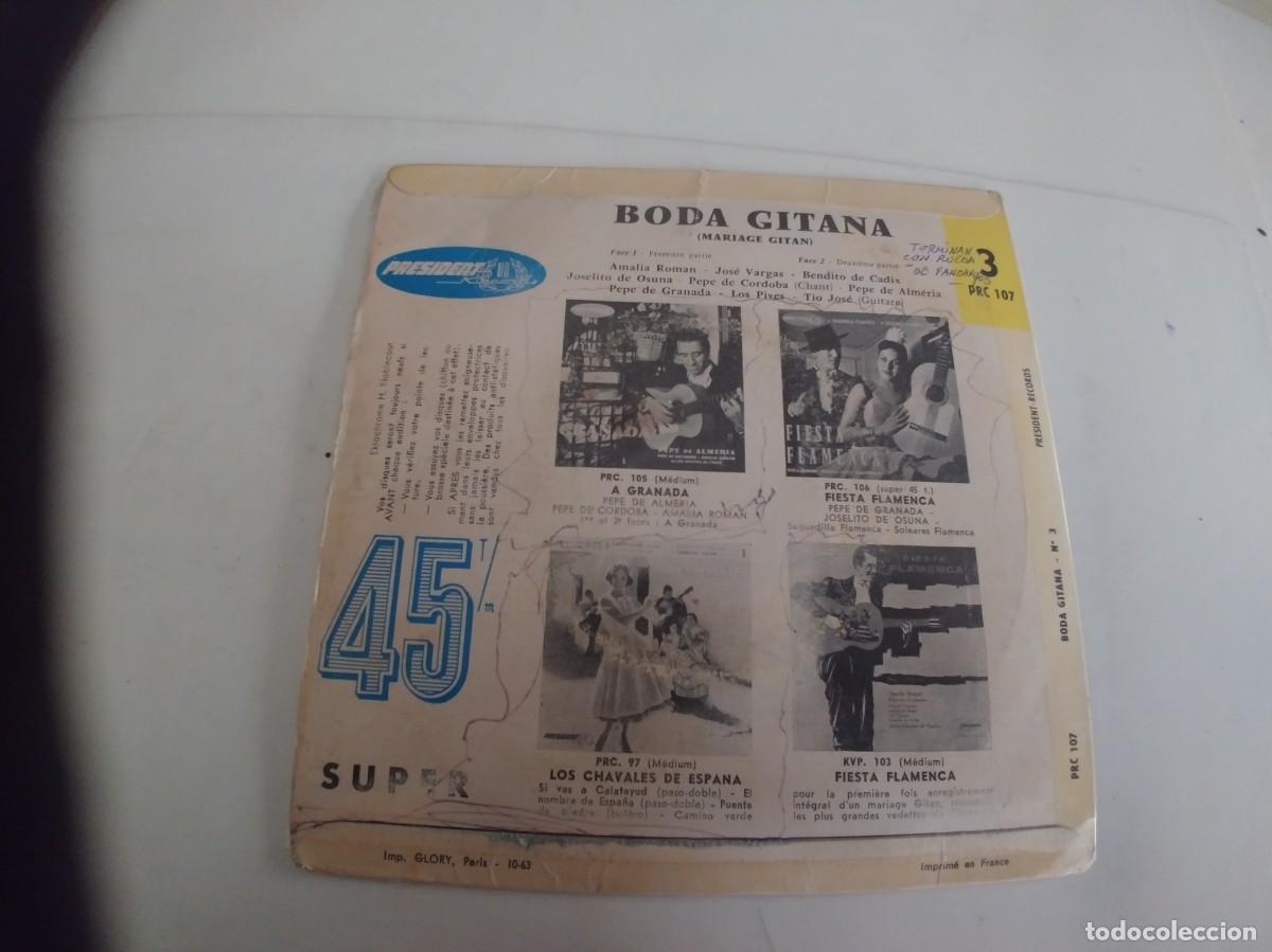 Discos de vinilo: PEPE DE ALMERIA-EP BODA GITANA - Foto 2