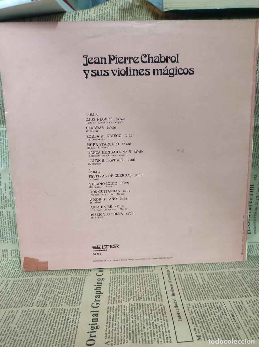 Discos de vinilo: Jean Pierre Chabrol &ndash; Y Sus Violines M&aacute;gicos - Foto 2